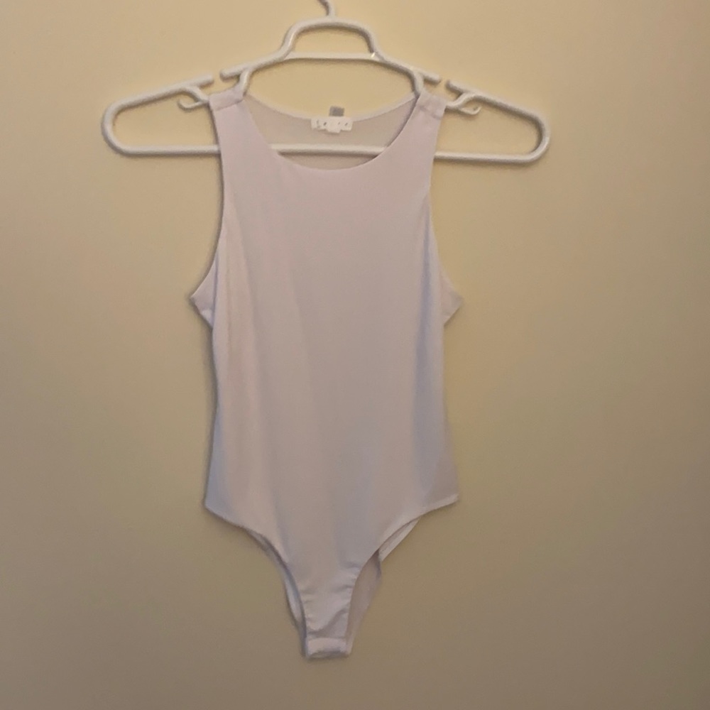 Leith White Tank Bodysuit